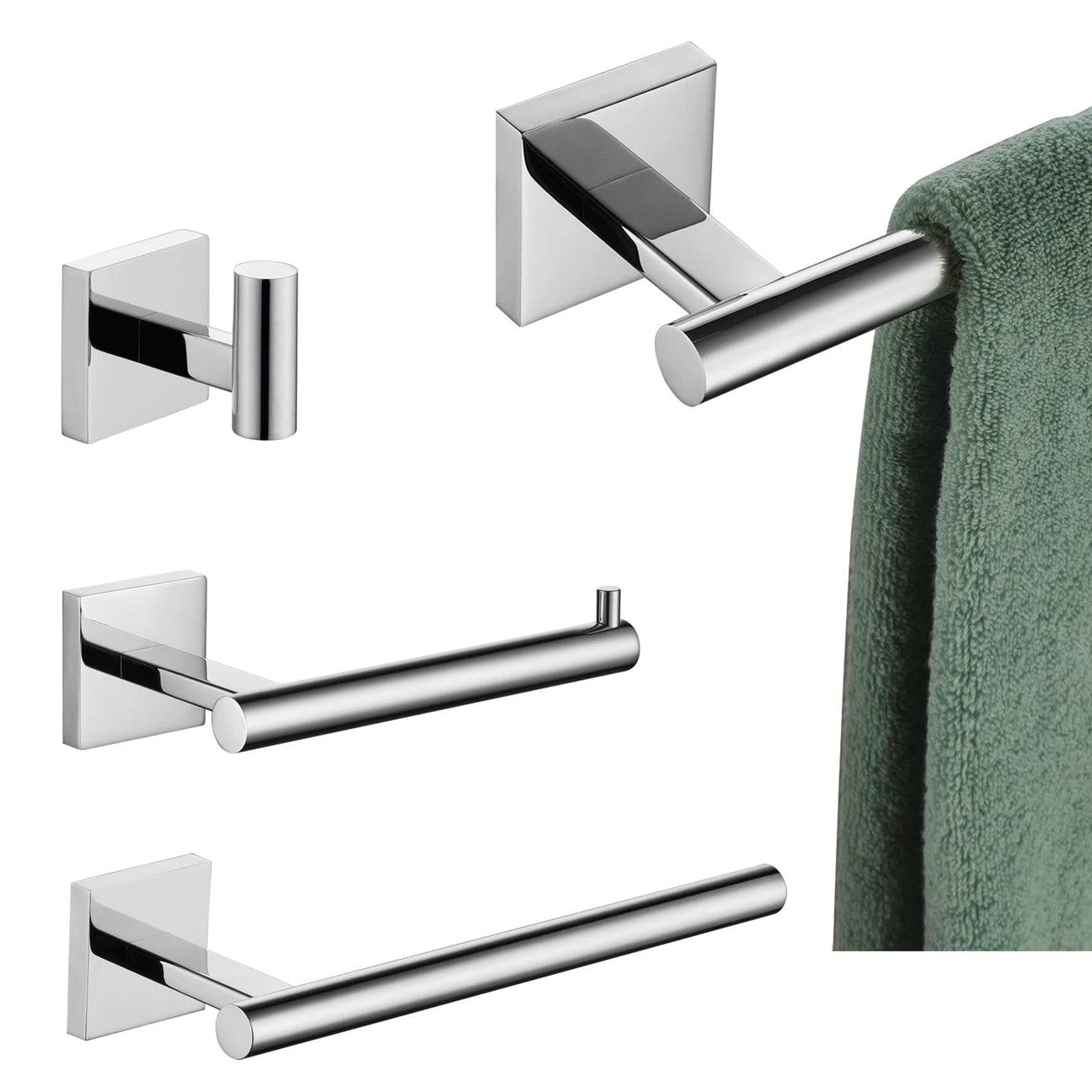 KOKOSIRI 4-Piece Bathroom Hardware Set