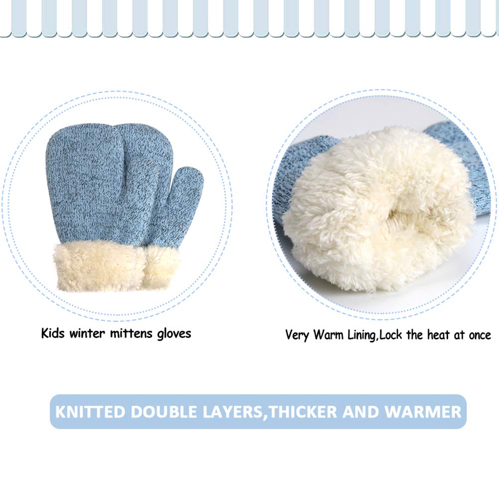 Toddler Kids Warm Winter Hats & Gloves