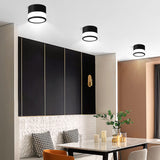 FOAONO Spot LED Ceiling Downlights Simple Black Round 15W