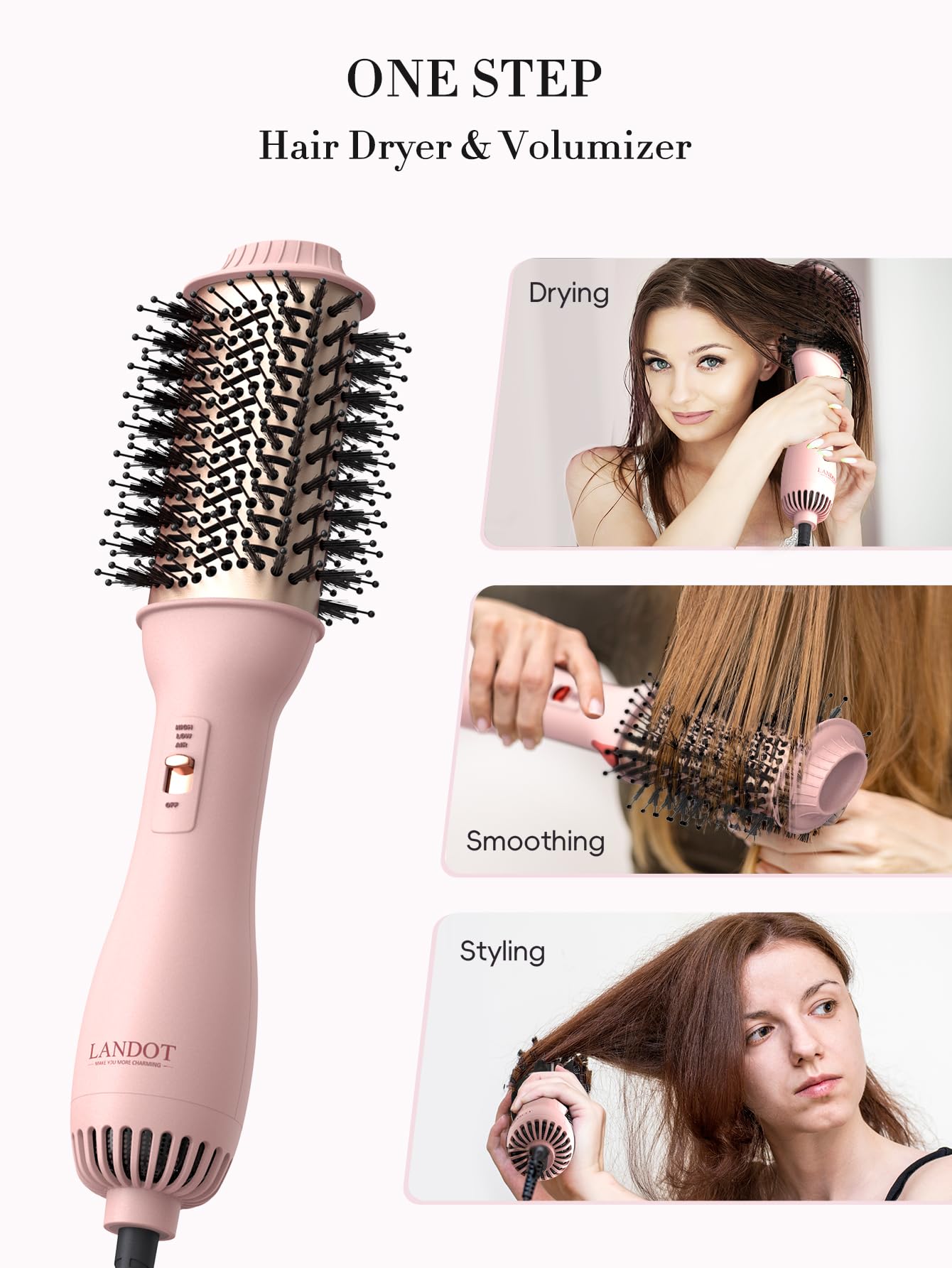 Hot Blow Hair Dryer Brush Upgraded Plus 2.0