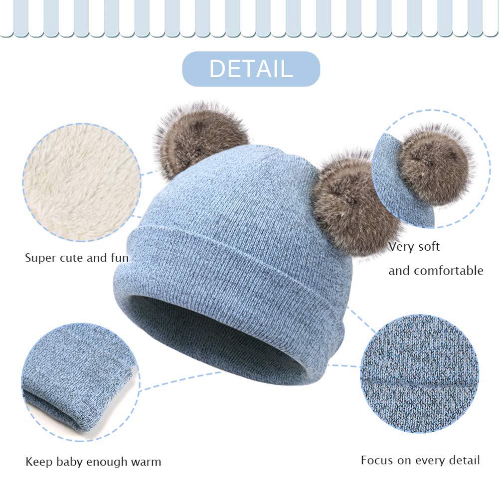 Toddler Kids Warm Winter Hats & Gloves