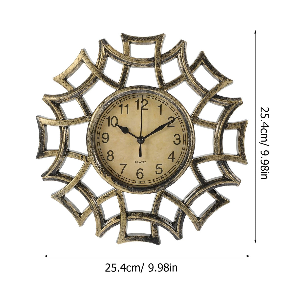 IMIKEYA Silent Retro Quartz Clock Vintage