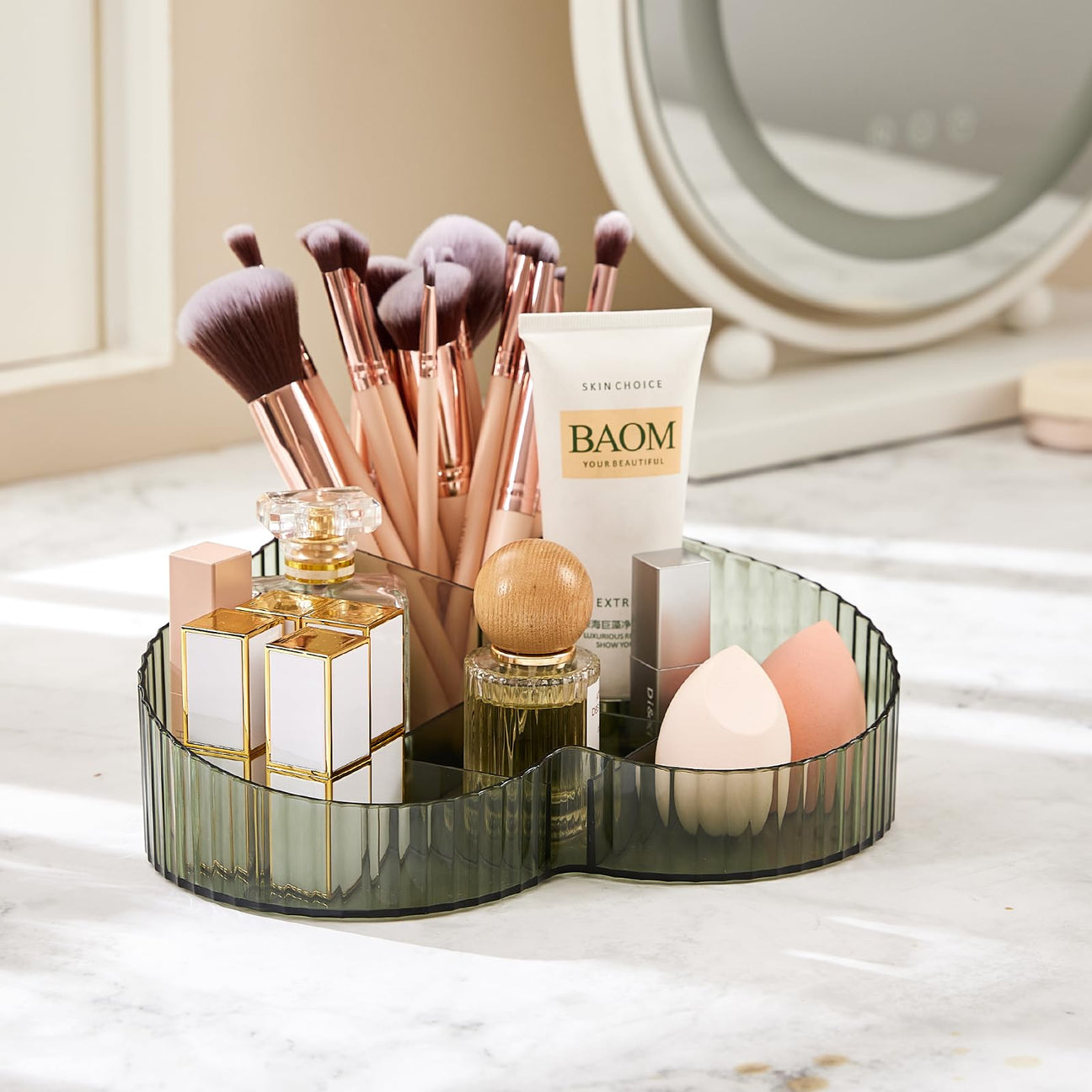 BTGGG Makeup Organiser Storage Tray for Cosmetic Perfume Organiser