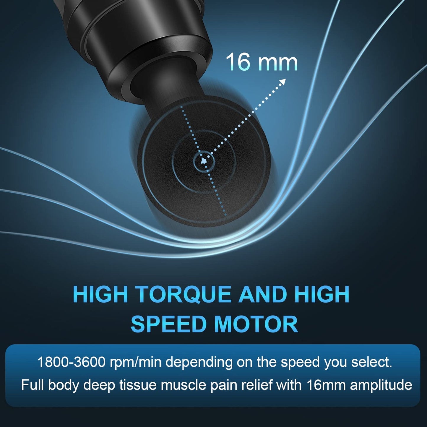 30 Speeds Hand Massage Gun Deep Tissue