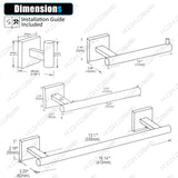 KOKOSIRI 4-Piece Bathroom Hardware Set