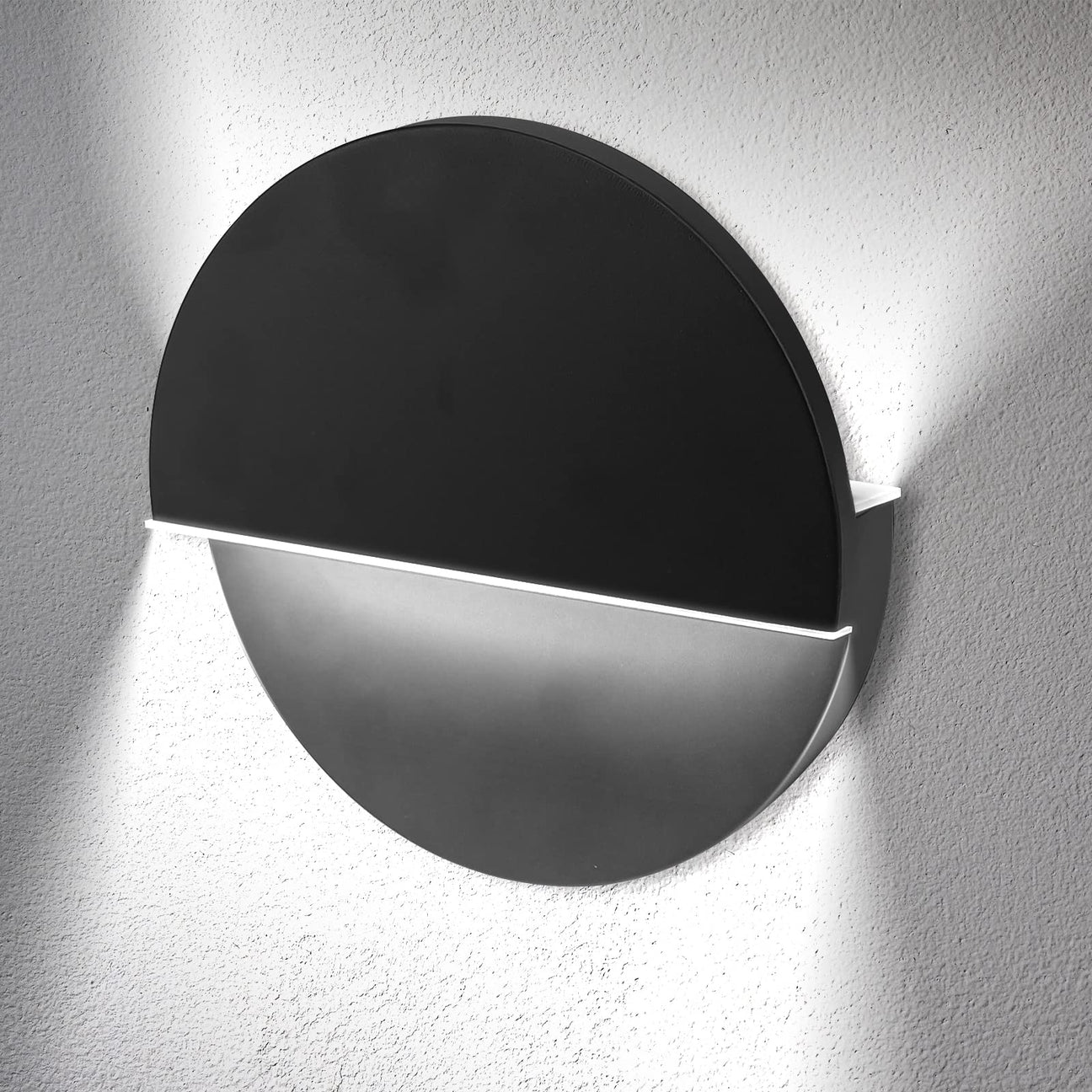FOAONO LED Wall Black 8W Light. Modern Round Shape Design Unique