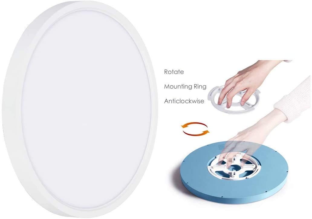 ZEYUN Modern Round 24W Ultra Slim LED Ceiling Lights