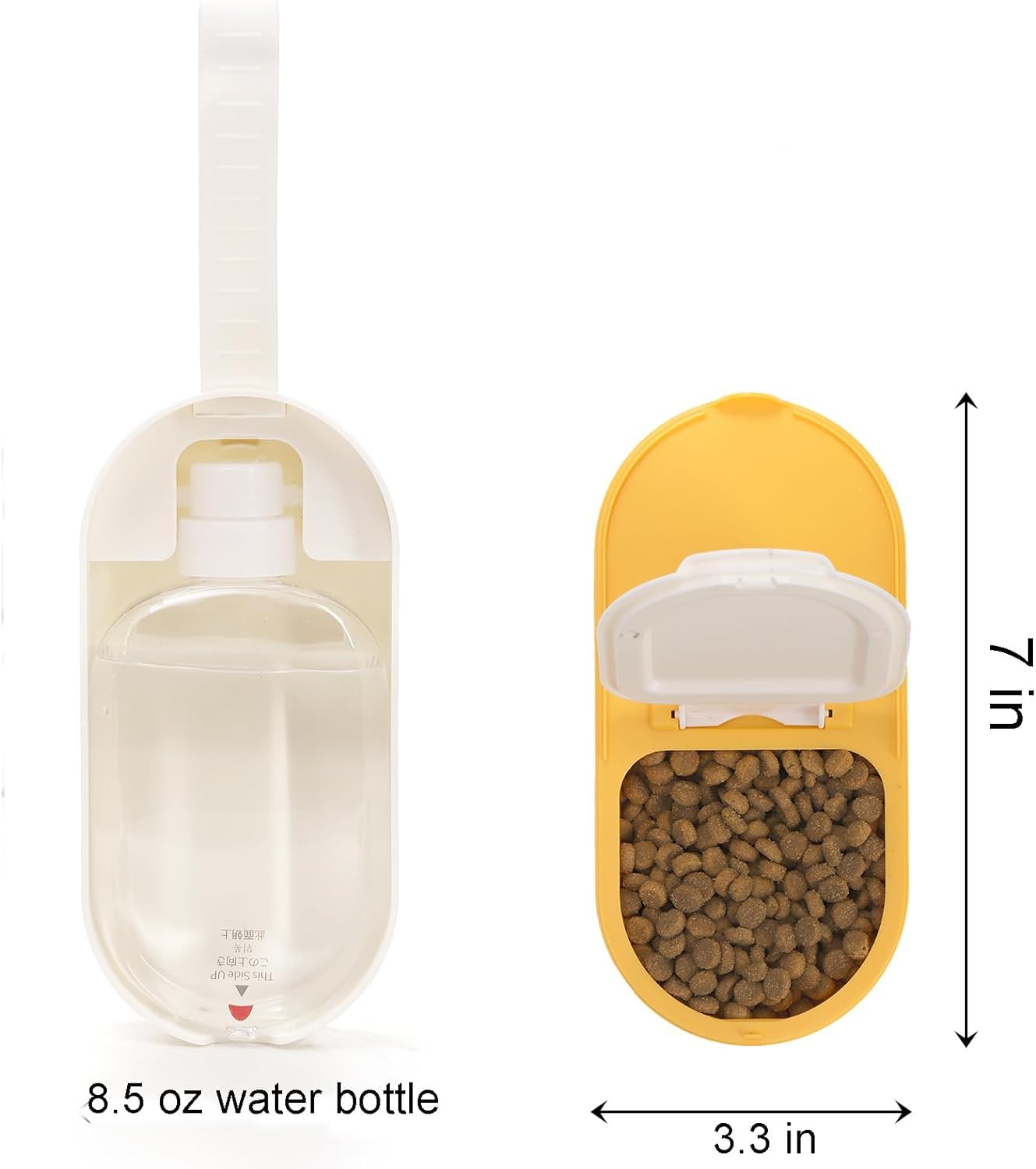 Pets Bowl 2-in-1 Water Bottle & Food Container