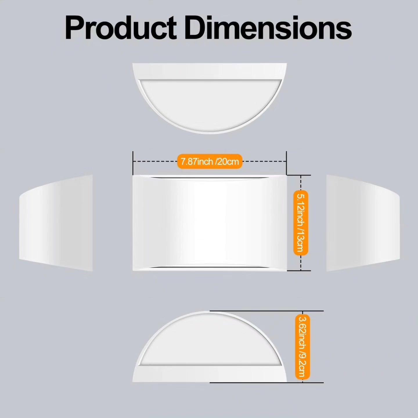 FUDESY Indoor Wall Light, Up and Down Modern Wall Lamp, 2 Pack