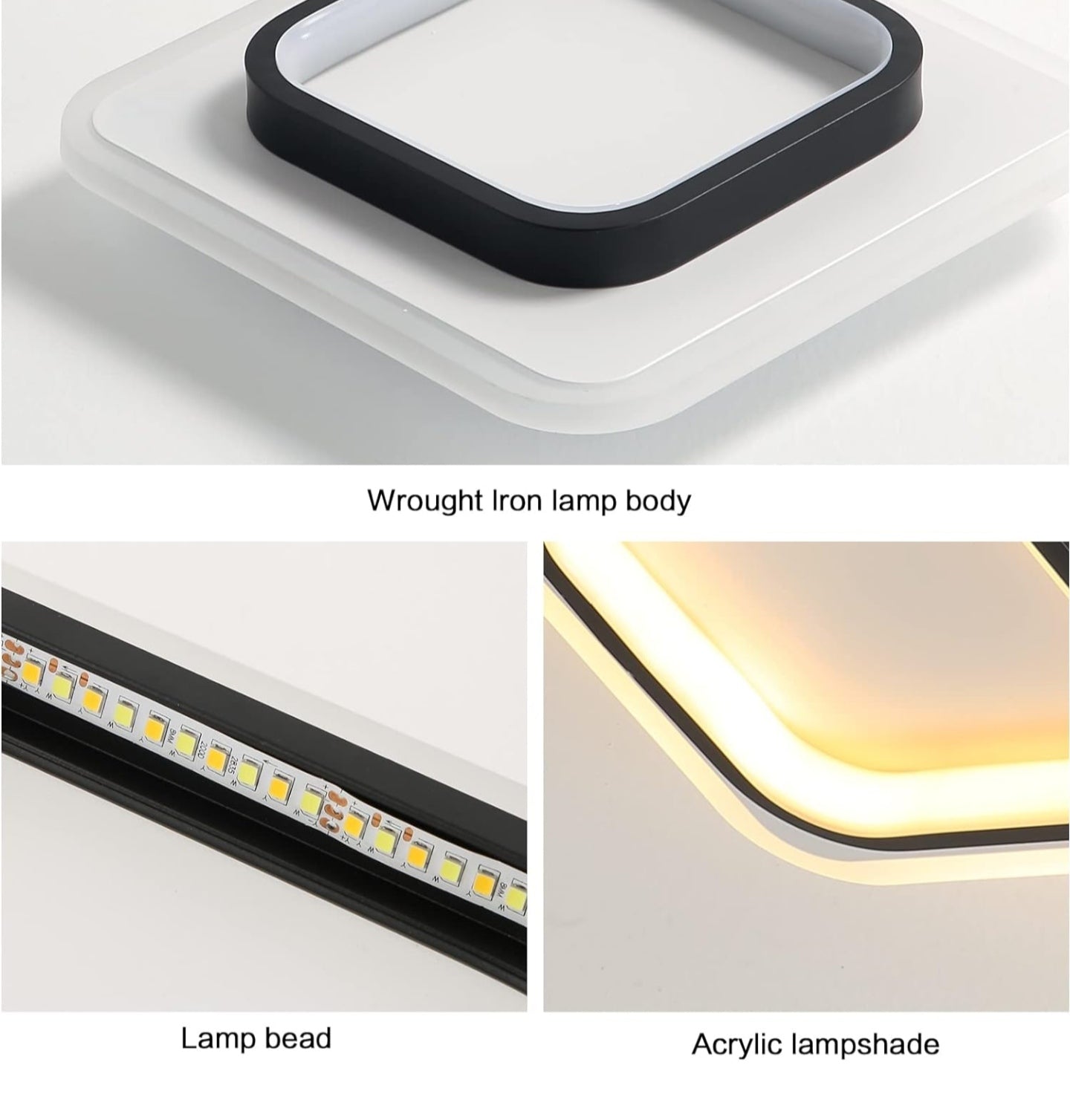 Goeco Ceiling Modern Square LED Lights