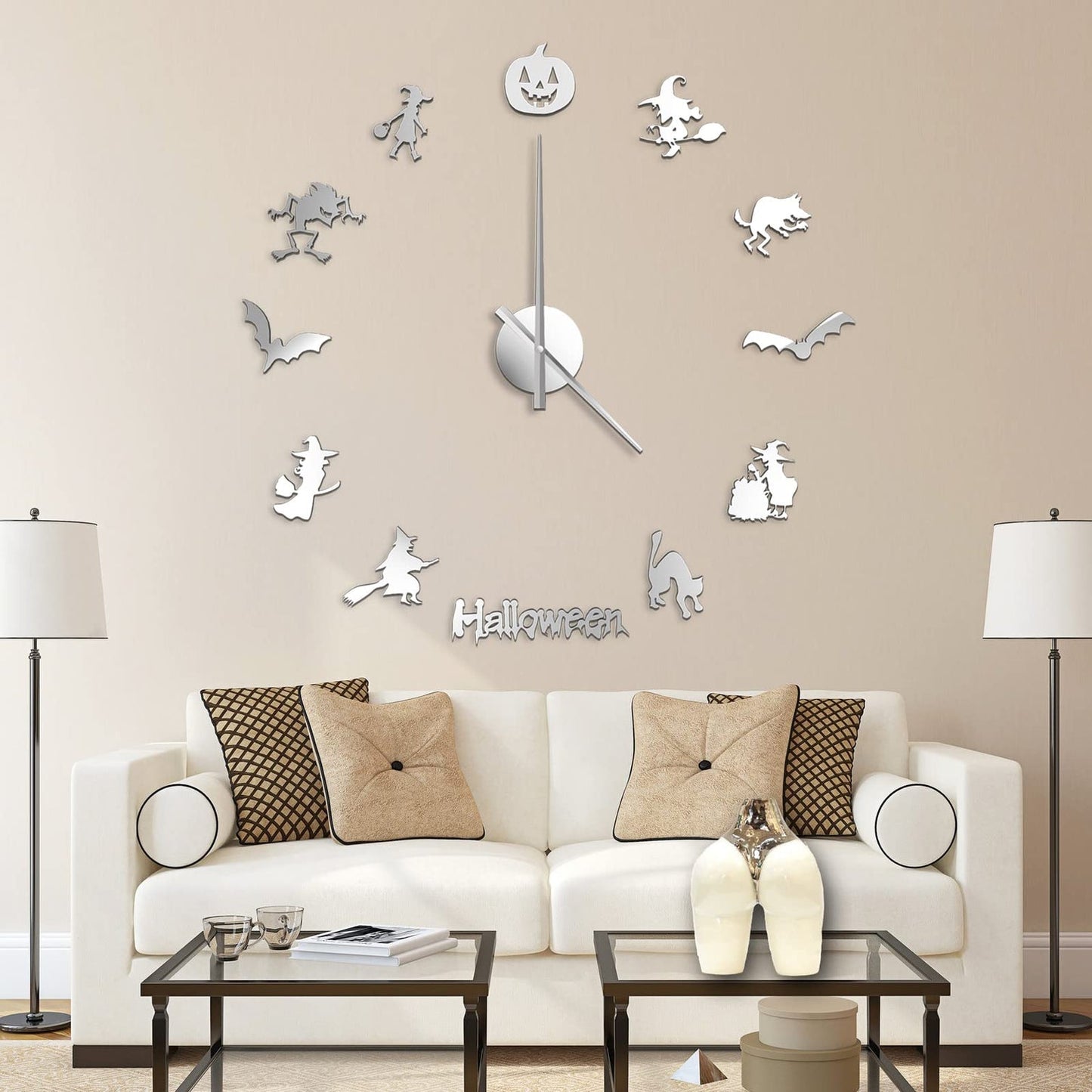 Modern 3D DIY Frameless Large Wall Clock