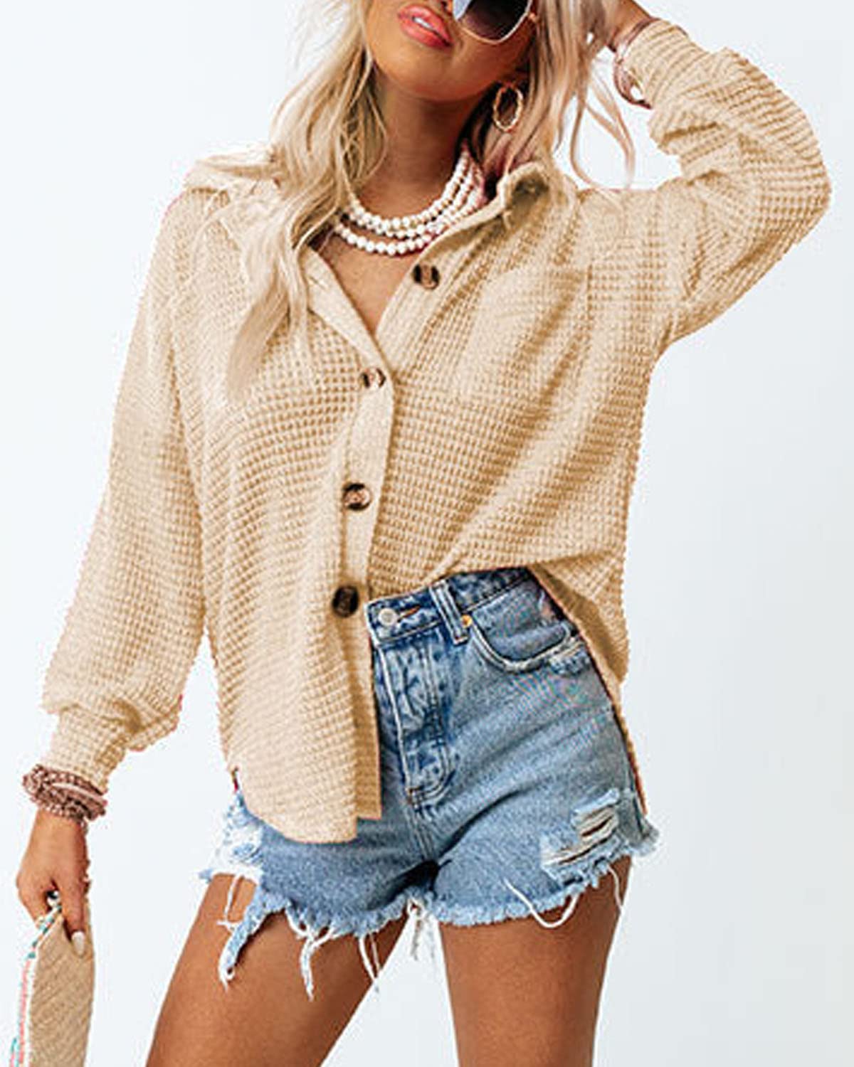 Dokotoo Soft Cute Womens Casual Long Sleeve