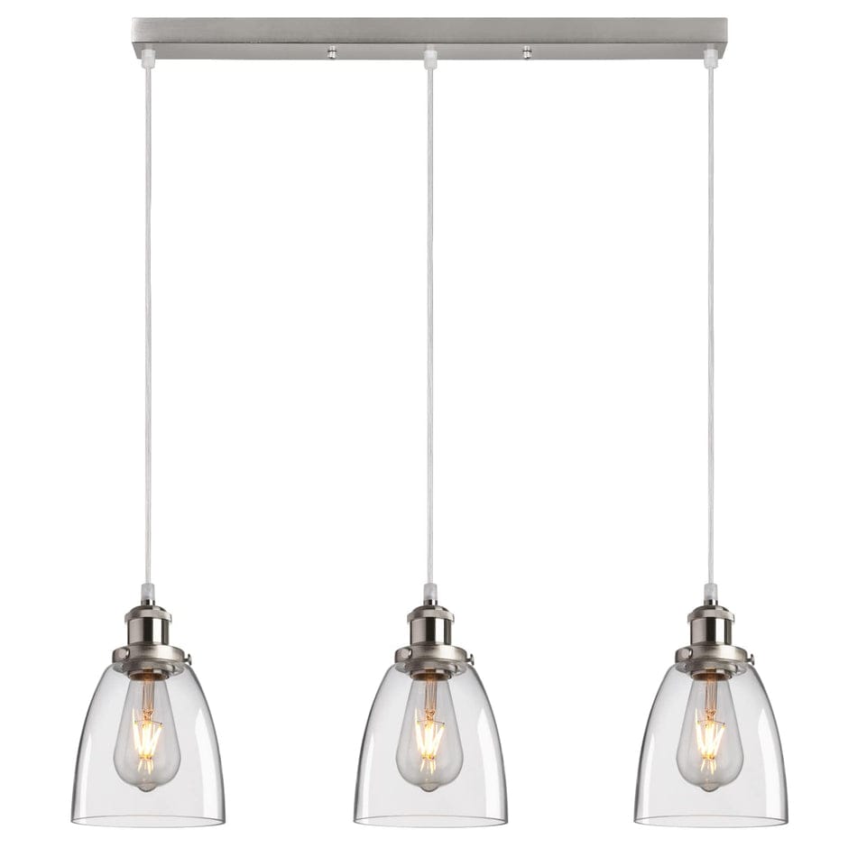FORCOSO 3-Light Glass Pendant Lights