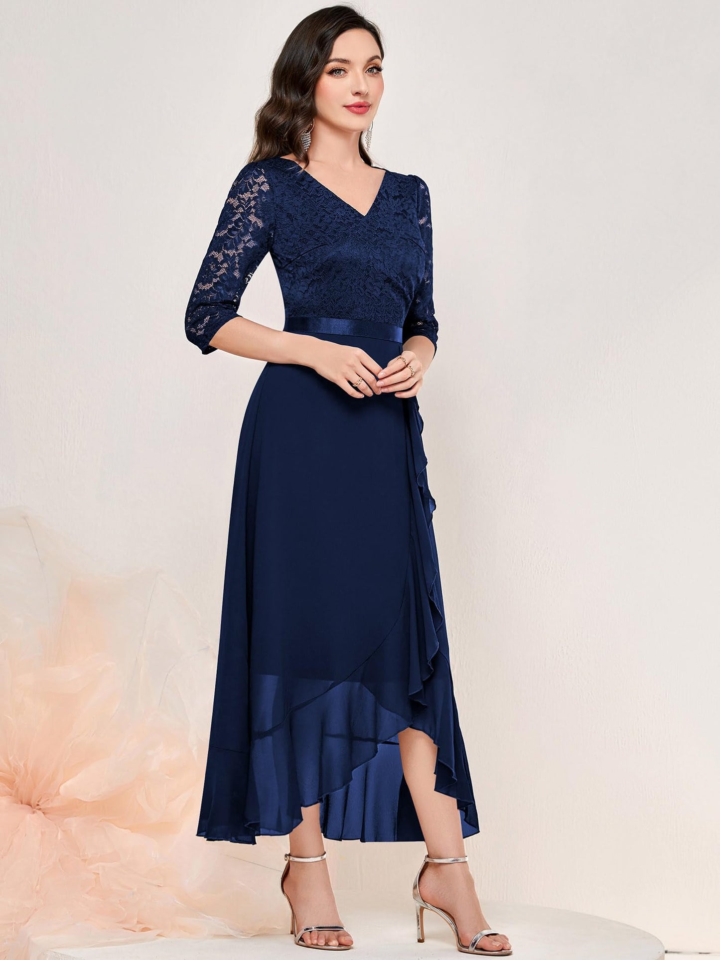 MIUSOL Women Retro V-Neck Lace