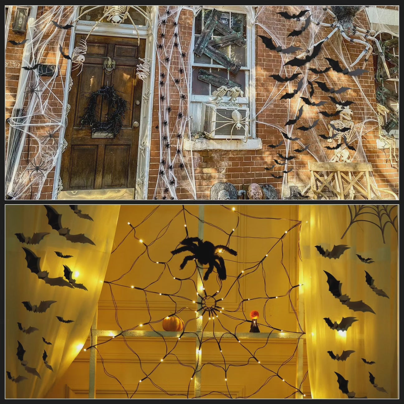 Halloween Spider Web Light Decoration