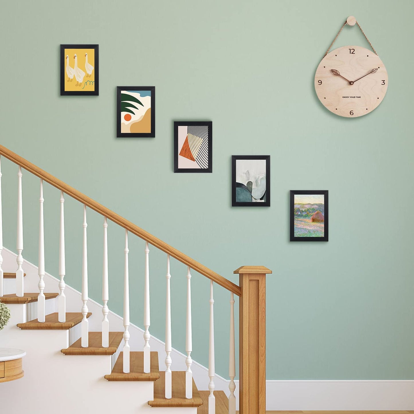 EXYGLO Black 6x4 Photo Frames Set of 10