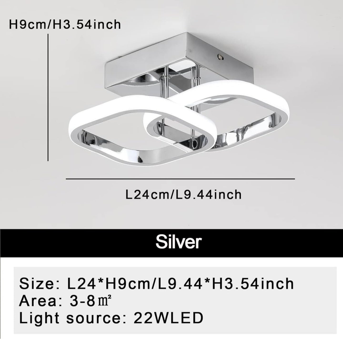 EIDISUNY Light Fittings Ceilings Square
