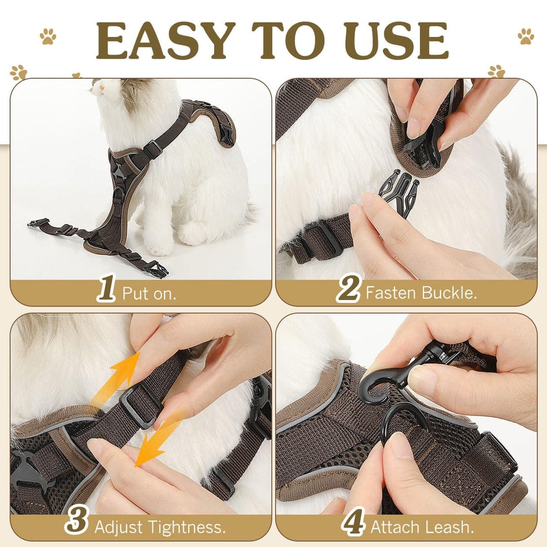 VavoPaw Cat Harness and Leash Set for Walking