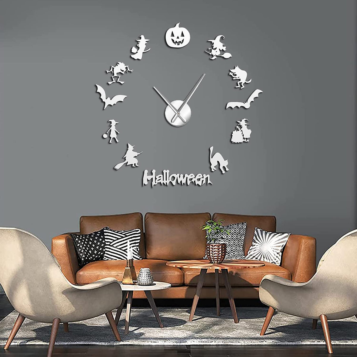 Modern 3D DIY Frameless Large Wall Clock