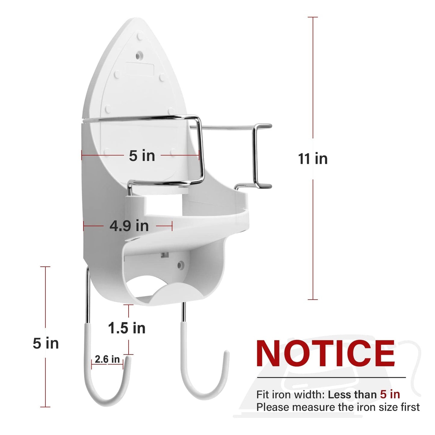 Alpinista Ironing Board Hanger Wall
