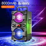 TENMIYA Hoime Party Bluetooth Speakers. 60W Portable Wireless Speaker with Lights