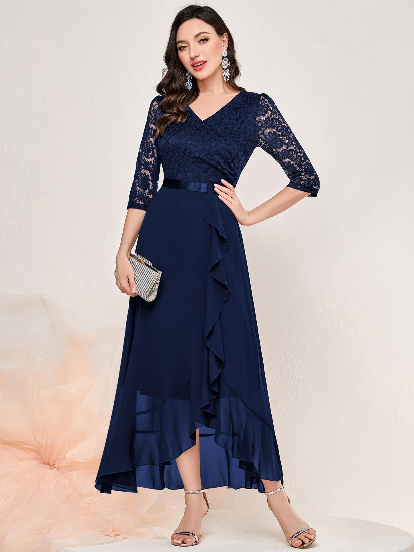 MIUSOL Women Retro V-Neck Lace