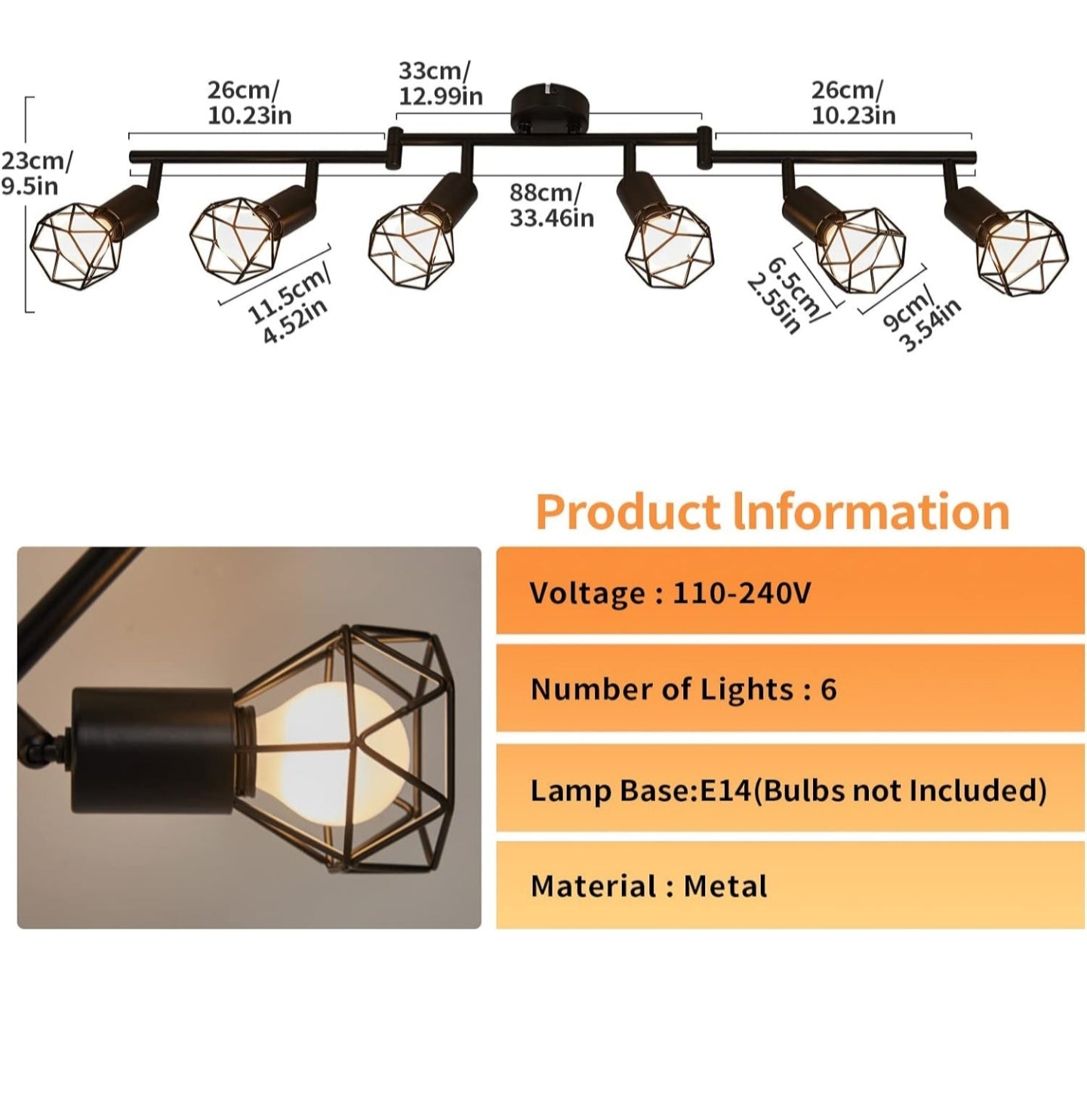 FORCOSO Wall Spotlight Fitting