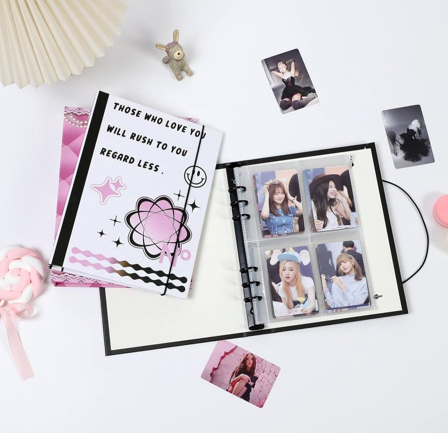 Photo Album with Lanyard 6 Holes Loose-leaf Type 3 Inches Album book Student Supplies Photo Album