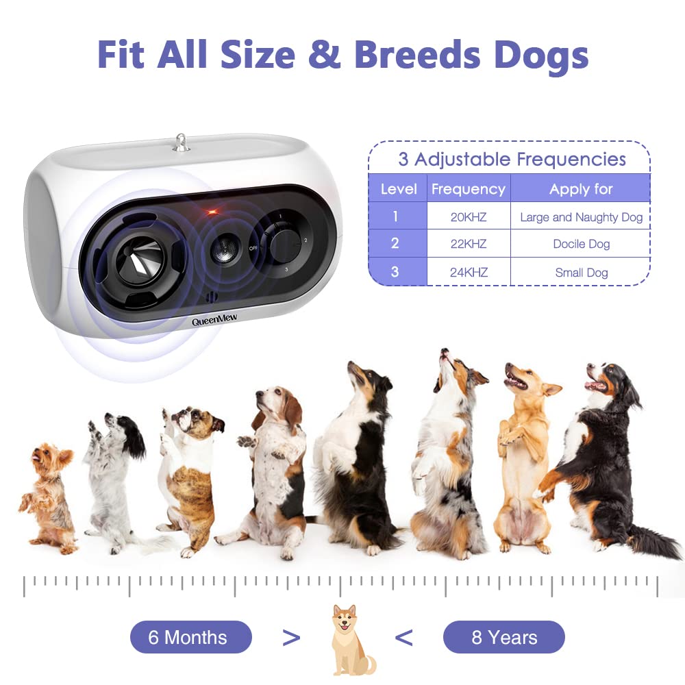 Anti Dog Barking Device, 0FT Ultrasonic Automatic Stop Dog Barking Tool