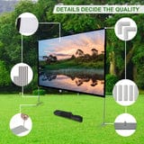 Projector Screen with Stand 100 inch Portable Projection Screen