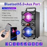 TENMIYA Hoime Party Bluetooth Speakers. 60W Portable Wireless Speaker with Lights
