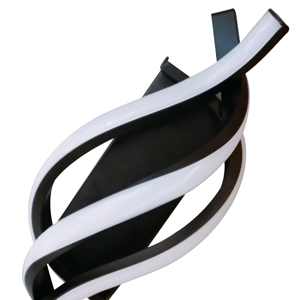 Goeco Modern LED Wall Lamp, Black Simple Creatively Aluminum Wall Sconce Light