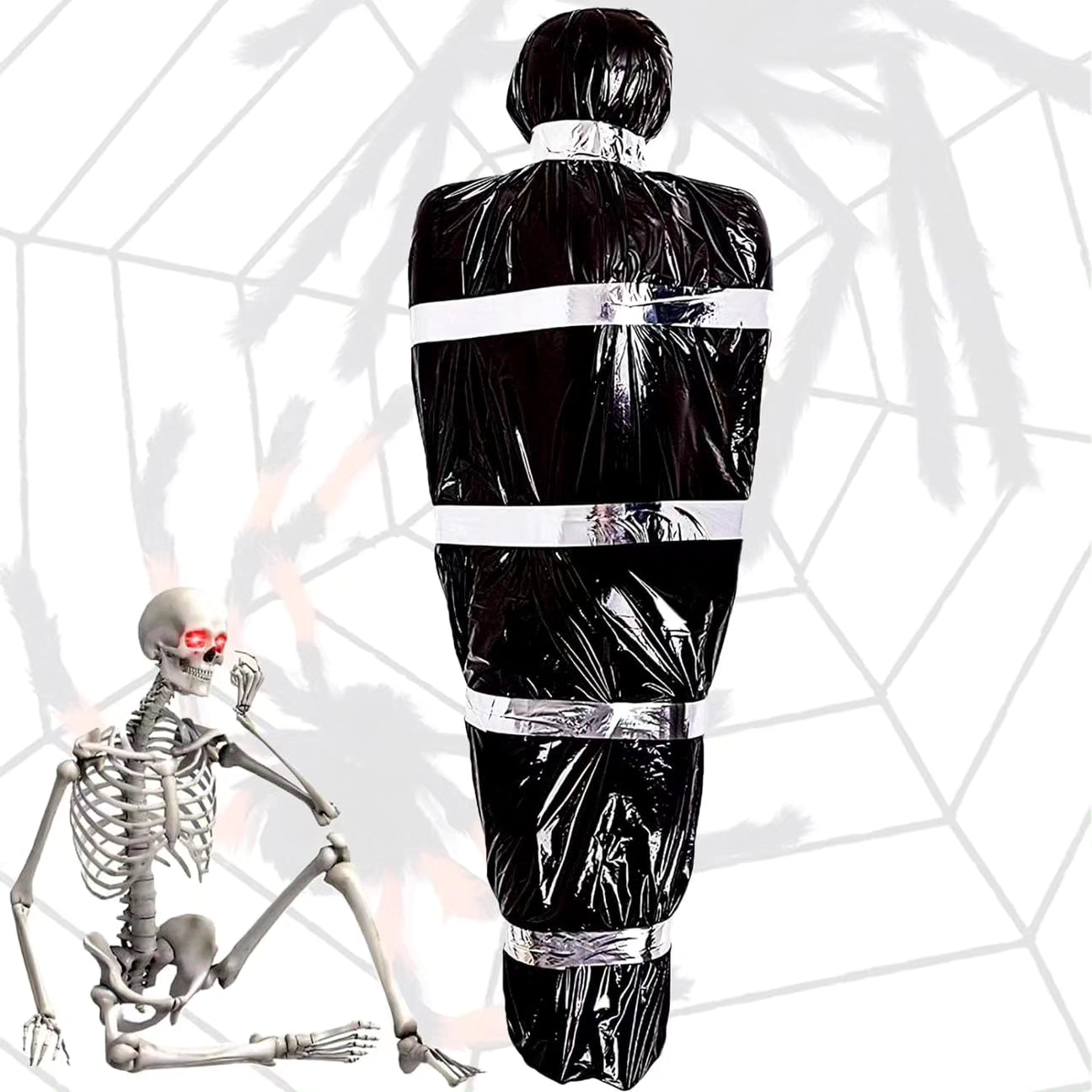 Halloween Dead Body, 5ft Hanging Corpse Halloween Decorations Dead Victim Props