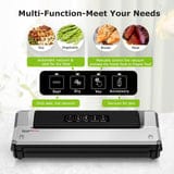 Bonsenkitchen Vacuum Sealer. Multi-Functional Food Vacuum Sealer with Vacuum Bags Accessory Hose