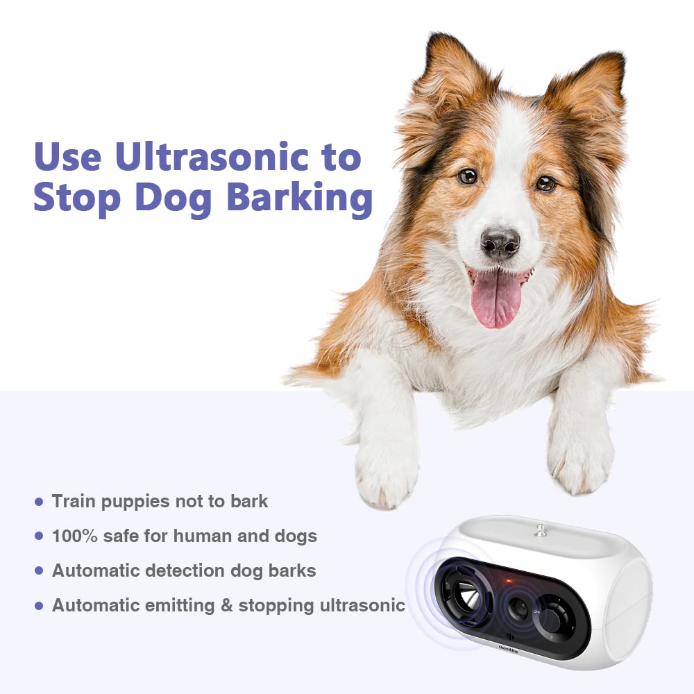 Anti Dog Barking Device, 0FT Ultrasonic Automatic Stop Dog Barking Tool
