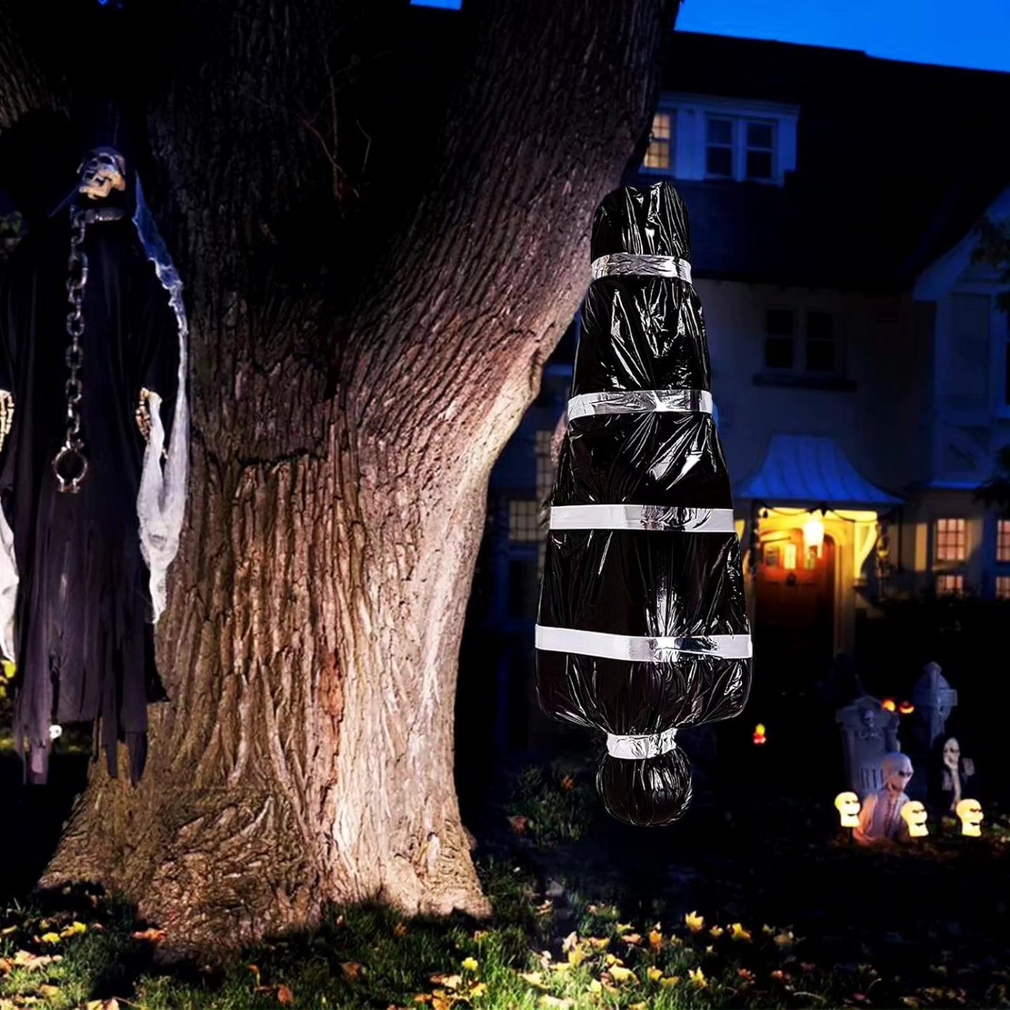 Halloween Dead Body, 5ft Hanging Corpse Halloween Decorations Dead Victim Props
