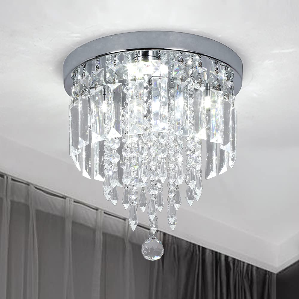 Deckrico Crystal Ceiling Lamp Flush Mount Modern