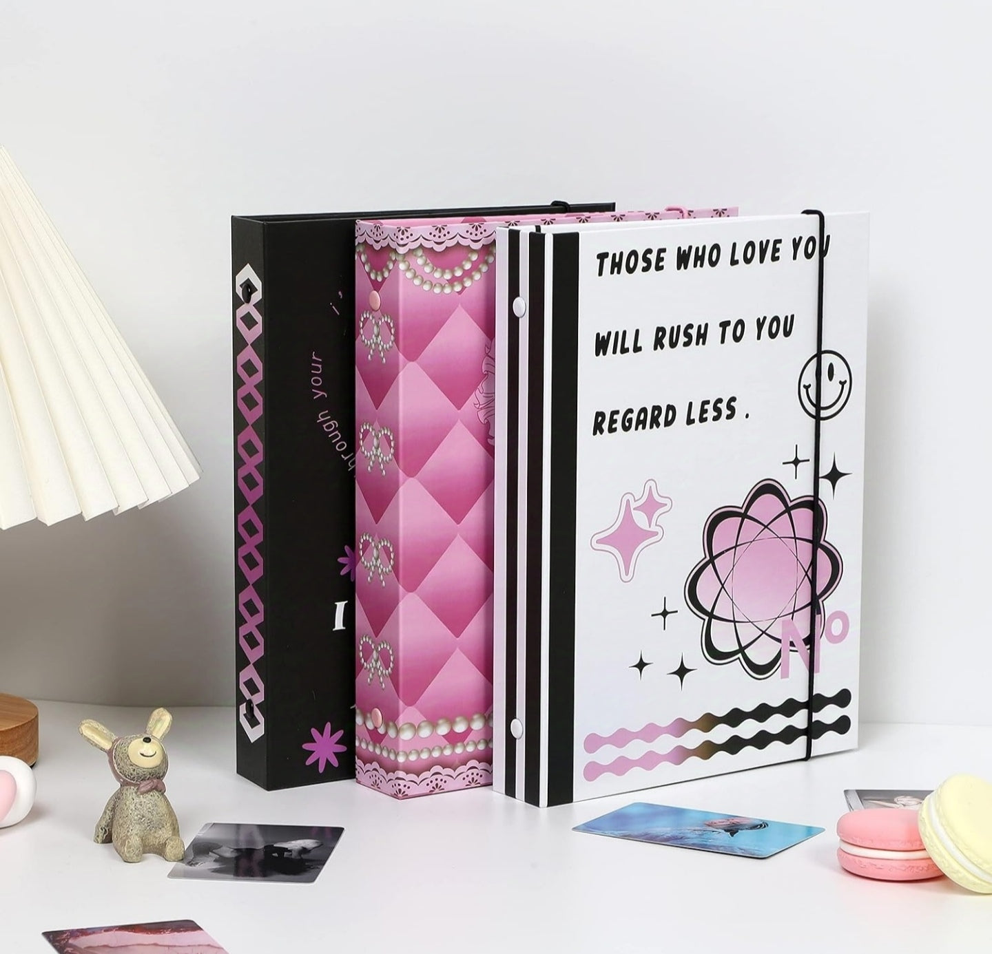 Photo Album with Lanyard 6 Holes Loose-leaf Type 3 Inches Album book Student Supplies Photo Album