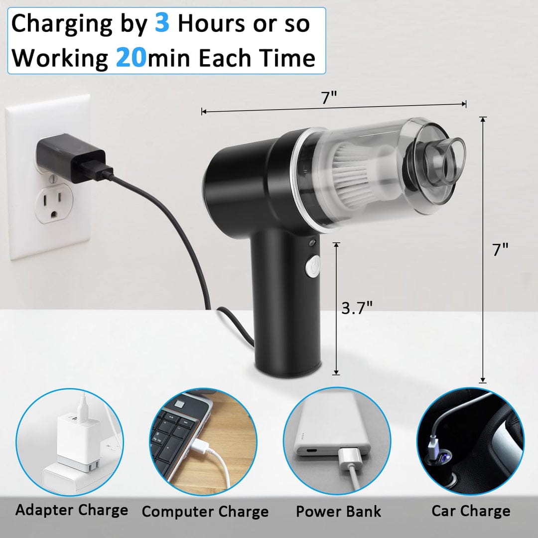 Car Vacuum Cleaner Cordless Powerful, 8000PA 100W 12V