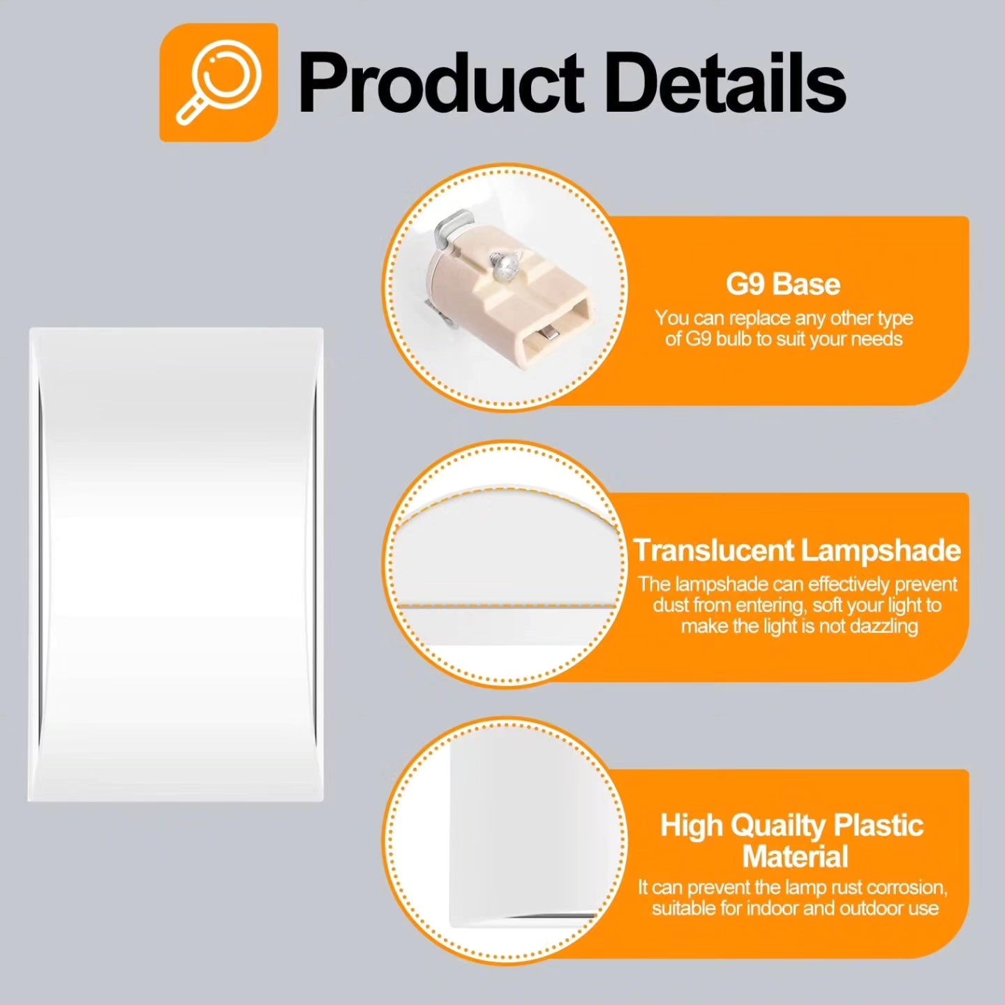 FUDESY Indoor Wall Light, Up and Down Modern Wall Lamp, 2 Pack
