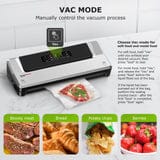 Bonsenkitchen Vacuum Sealer. Multi-Functional Food Vacuum Sealer with Vacuum Bags Accessory Hose