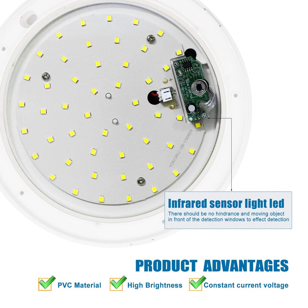 EXTRASTAR LED Ceiling Light, 24W LED Ceiling Lamp with Infrared Motion Sensor