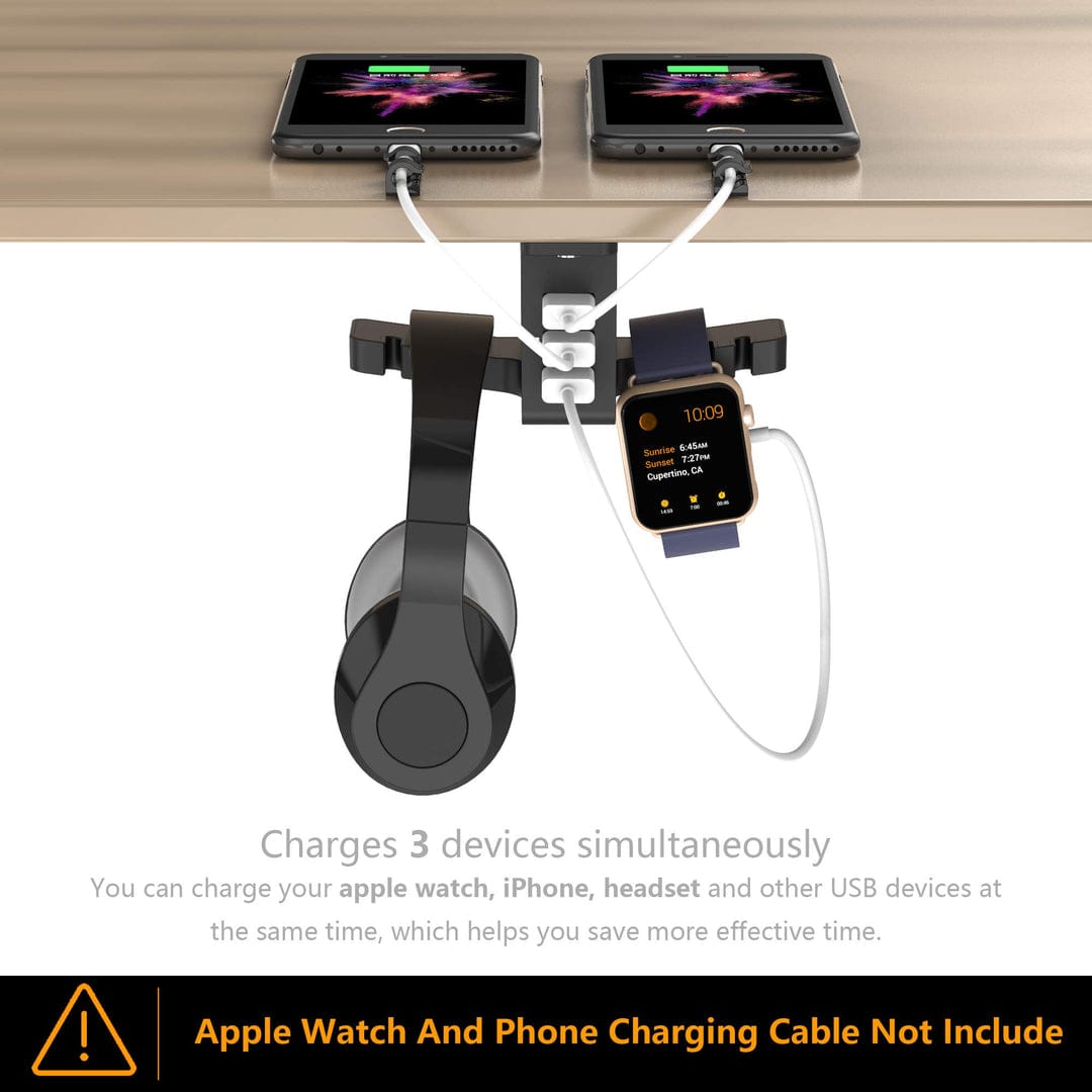 COZOO Headphone Desk Stand with USB Charger
