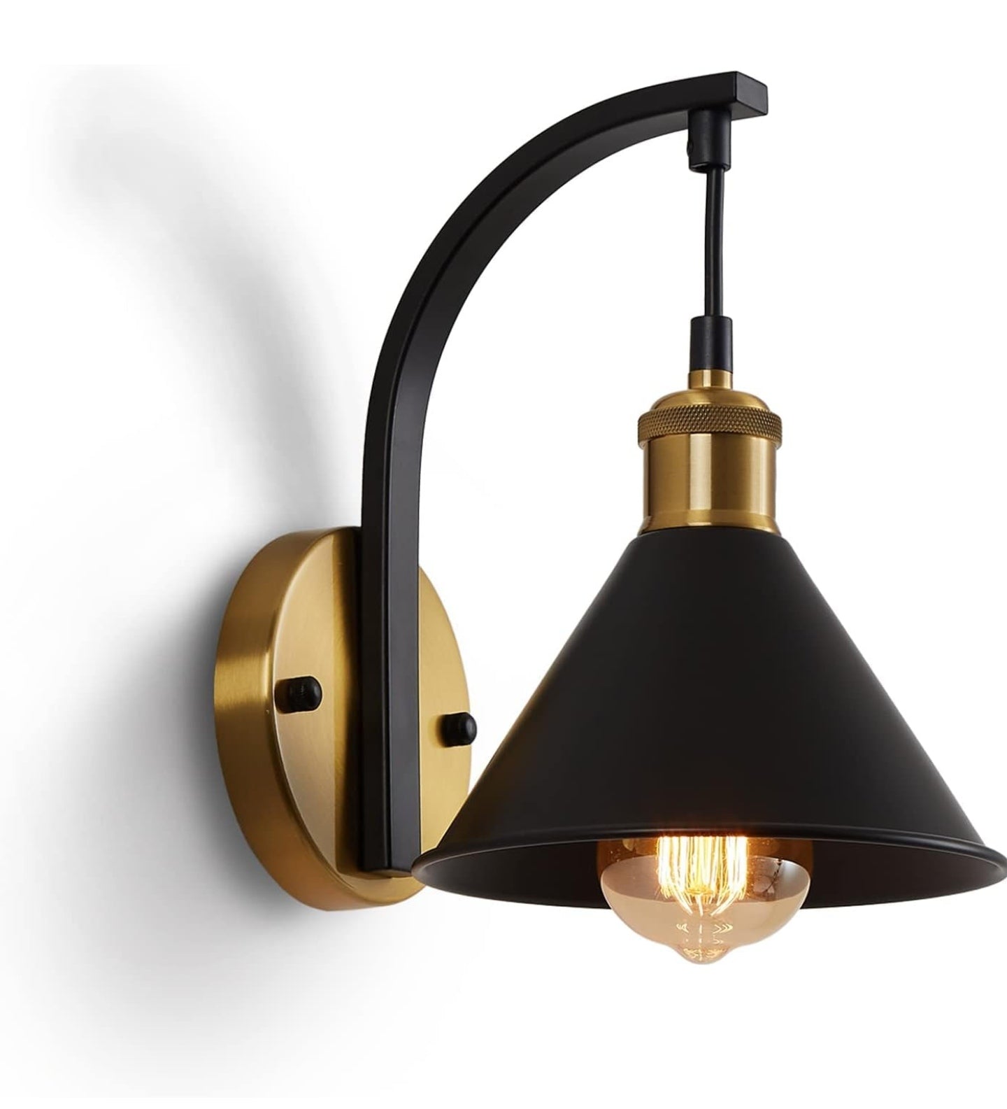 ENCOFT Wall Lights Industrial Black and Gold