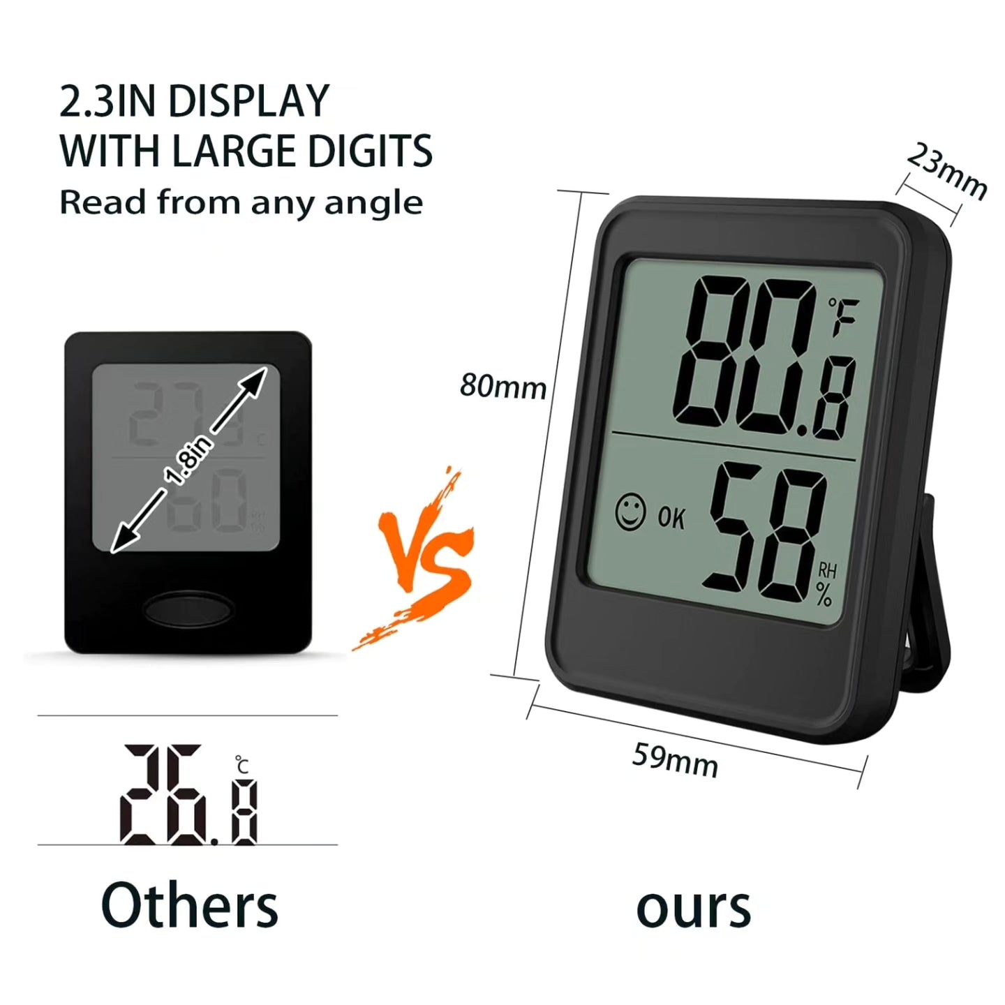 DIFCUL Digital Hygrometer Room Thermometer