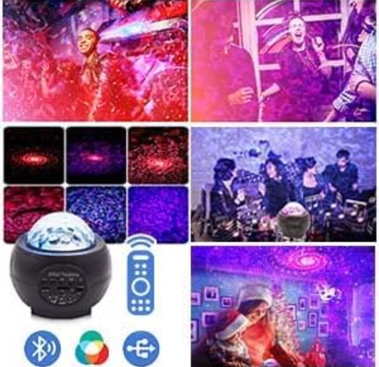 Star Lights Projector, 3in1 LED Night Galaxy Starry Light