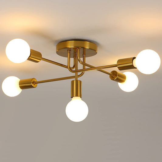 AUA Modern Sputnik Chandelier Ceiling Light