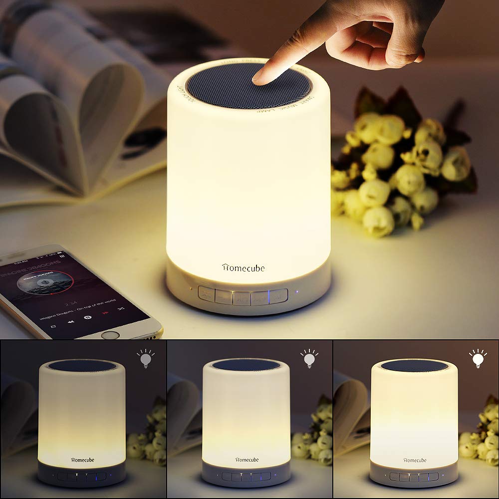 Homecube Bedside Lamp with Bluetooth Speaker
