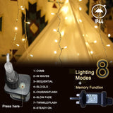 Gresonic 300 LED Fairy Lights with 8 Modes Timer