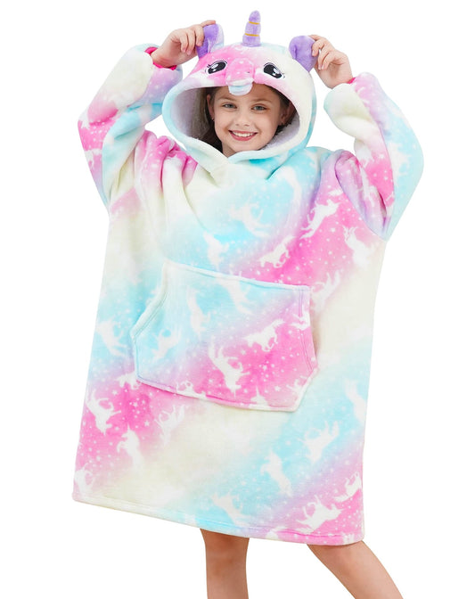 Girls Unicorn Hoodie 5-6 Years